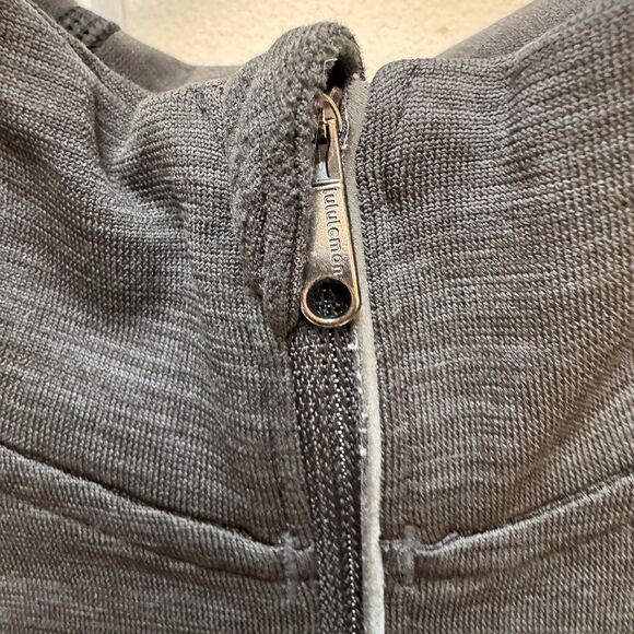 Lululemon Metal Vent Tech 1/4 Zip Hooded Pullover Mens Size XL Dark Grey Gym - Picture 3 of 7